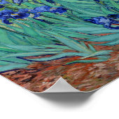 ビンセントヴァンゴッホアイリス鮮やかズフラワーファインアート ポスター (角)