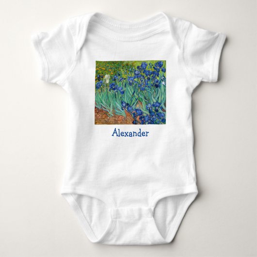 ビンセントヴァンゴッホアイリセス ベビーボディスーツ (正面)