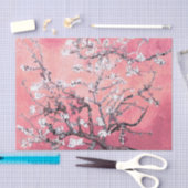 ビンセントヴァンゴッホアーモンドフラスピーチピンク 薄葉紙 (クラフト)