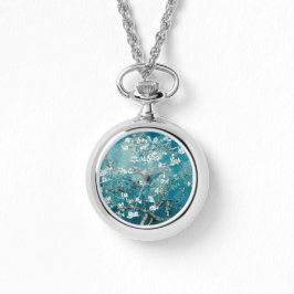 ビンセントヴァンゴッホアーモンドフラムスティール（緑がかった色）時計 腕時計