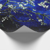 ビンセントヴァンゴッホアーモンドフラムス深いブルー ラッピングペーパー (角)