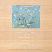 ビンセントヴァンゴッホアーモンドブロッサム結婚フローラ アクリル招待状 (正面)