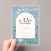 ビンセントヴァンゴッホアーモンドブロッサム結婚フローラ アクリル招待状 (インサイチュ (ポータブル))