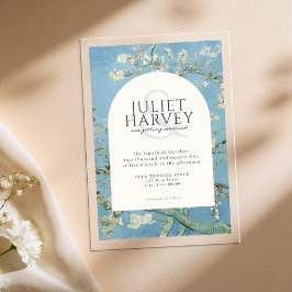 ビンセントヴァンゴッホアーモンドブロッサム結婚フローラ アクリル招待状