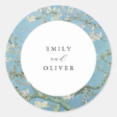 ビンセントヴァンゴッホアーモンドブロッサム結婚フローラ ラウンドシール (正面)