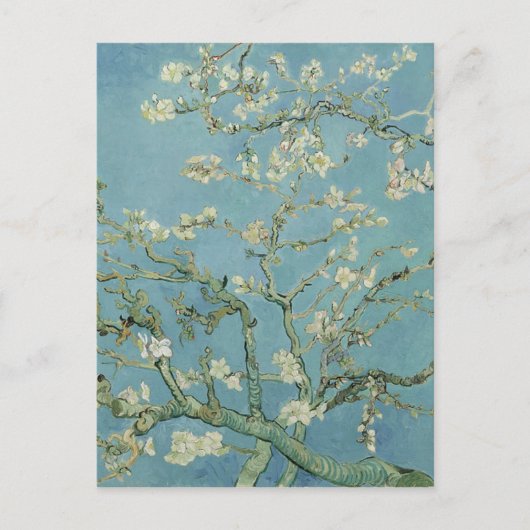 ビンセントヴァンゴッホアーモンドブロッサム絵画フローラ ポストカード (正面)
