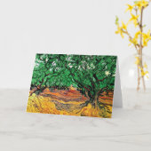 ビンセントヴァンゴッホオリーブツリーズファインアート カード (黄色い花)
