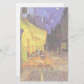 ビンセントヴァンゴッホカフェテラスアットナイトファインアート 便箋 (正面/裏面)