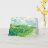 ビンセントヴァンゴッホグリーンホイートフィールド カード (黄色い花)