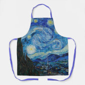 ビンセントヴァンゴッホザスターリーナイトファインアート エプロン (正面)