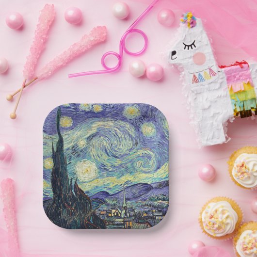 ビンセントヴァンゴッホザスターリーナイト紙プレート ペーパープレート (パーティー)