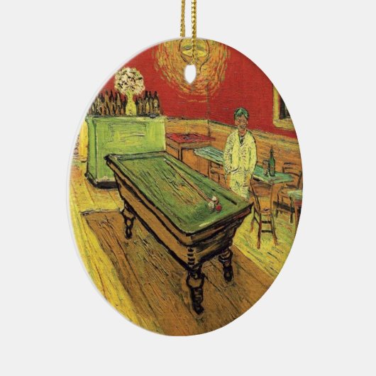 ビンセントヴァンゴッホザナイトカフェファインアート セラミックオーナメント (右)