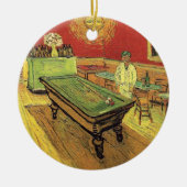 ビンセントヴァンゴッホザナイトカフェファインアート セラミックオーナメント (正面)
