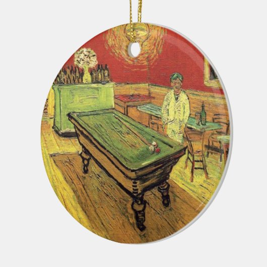 ビンセントヴァンゴッホザナイトカフェファインアート セラミックオーナメント (左)