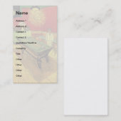 ビンセントヴァンゴッホザナイトカフェファインアート 名刺 (正面/裏面)