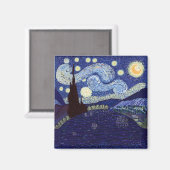 ビンセントヴァンゴッホスタイルスターリーナイトアンドレイク マグネット (正面/裏面)