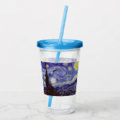 ビンセントヴァンゴッホスターリーナイトヴィンテージファインアート アクリルタンブラー (裏面)