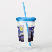 ビンセントヴァンゴッホスターリーナイトヴィンテージファインアート アクリルタンブラー (左)