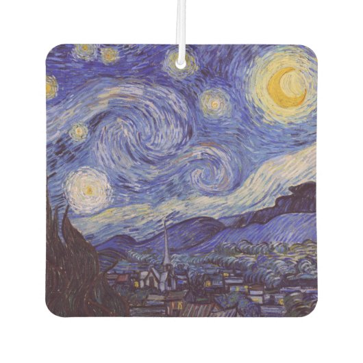 ビンセントヴァンゴッホスターリーナイトヴィンテージファインアート カーエアーフレッシュナー (正面)