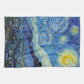 ビンセントヴァンゴッホスターリーナイトヴィンテージファインアート キッチンタオル (横)