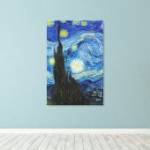 ビンセントヴァンゴッホスターリーナイトヴィンテージファインアート キャンバスプリント (インサイチュ (ウッドフロア))