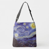 ビンセントヴァンゴッホスターリーナイトヴィンテージファインアート クロスボディバッグ (裏面)
