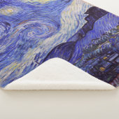 ビンセントヴァンゴッホスターリーナイトヴィンテージファインアート シェルパブランケット (3/4)