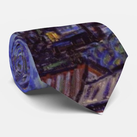 ビンセントヴァンゴッホスターリーナイトヴィンテージファインアート ネクタイ (ロール)