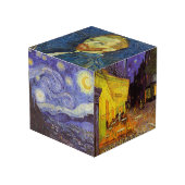 ビンセントヴァンゴッホスターリーナイトヴィンテージファインアート フォトキューブ (正面アングル)