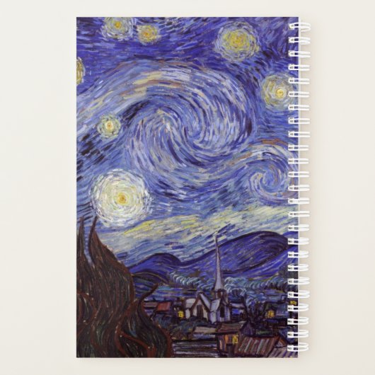 ビンセントヴァンゴッホスターリーナイトヴィンテージファインアート プランナー手帳 (裏面)
