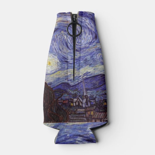 ビンセントヴァンゴッホスターリーナイトヴィンテージファインアート ボトルクーラー (裏面)