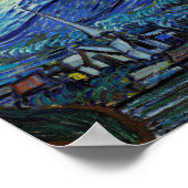 ビンセントヴァンゴッホスターリーナイトヴィンテージファインアート ポスター (角)