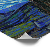 ビンセントヴァンゴッホスターリーナイトヴィンテージファインアート ポスター (角)