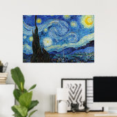 ビンセントヴァンゴッホスターリーナイトヴィンテージファインアート ポスター (ホームオフィス)