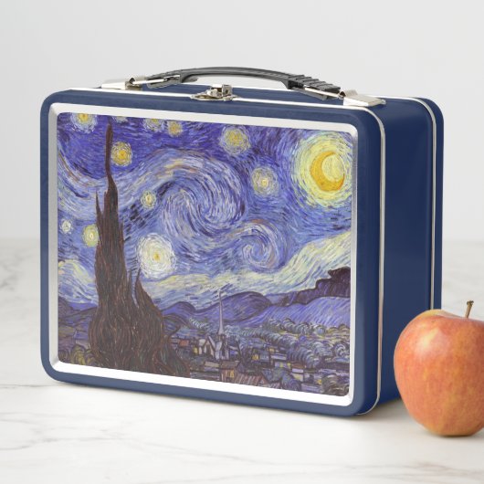 ビンセントヴァンゴッホスターリーナイトヴィンテージファインアート メタルランチボックス (インサイチュ)
