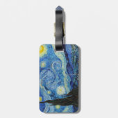ビンセントヴァンゴッホスターリーナイトヴィンテージファインアート ラゲッジタグ (裏面縦)