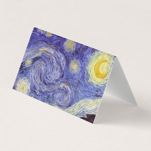 ビンセントヴァンゴッホスターリーナイトヴィンテージファインアート 名刺 (裏面)