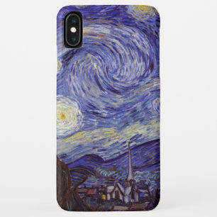 ビンセントヴァンゴッホスターリーナイトヴィンテージファインアート iPhone XS MAXケース