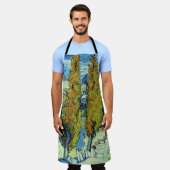 ビンセントヴァンゴッホトゥーポプラーアットサンレミー エプロン (着用した状態)