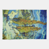 ビンセントヴァンゴッホトゥーポプラーアットサンレミー キッチンタオル (横)