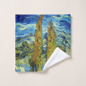 ビンセントヴァンゴッホトゥーポプラーアットサンレミー バスタオルセット (ウォッシュタオル)