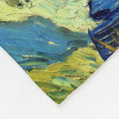 ビンセントヴァンゴッホトゥーポプラーアットサンレミー フリースブランケット (角)