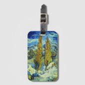 ビンセントヴァンゴッホトゥーポプラーアットサンレミー ラゲッジタグ (正面縦)