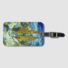 ビンセントヴァンゴッホトゥーポプラーアットサンレミー ラゲッジタグ