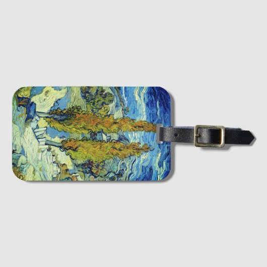 ビンセントヴァンゴッホトゥーポプラーアットサンレミー ラゲッジタグ (正面横)