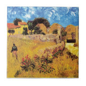 ビンセントヴァンゴッホファームハウスインプロヴァンスファインアート タイル (正面)