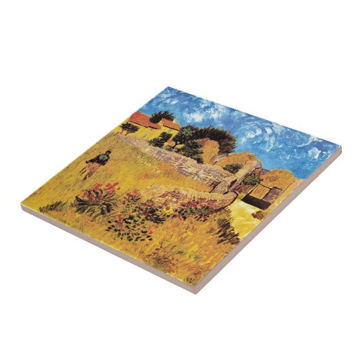 ビンセントヴァンゴッホファームハウスインプロヴァンスファインアート タイル (側面)