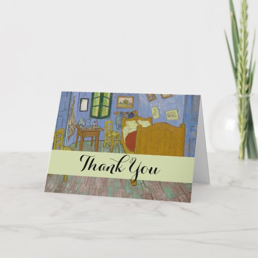ビンセントヴァンゴッホベッドルーム絵画ズ サンキューカード (正面)