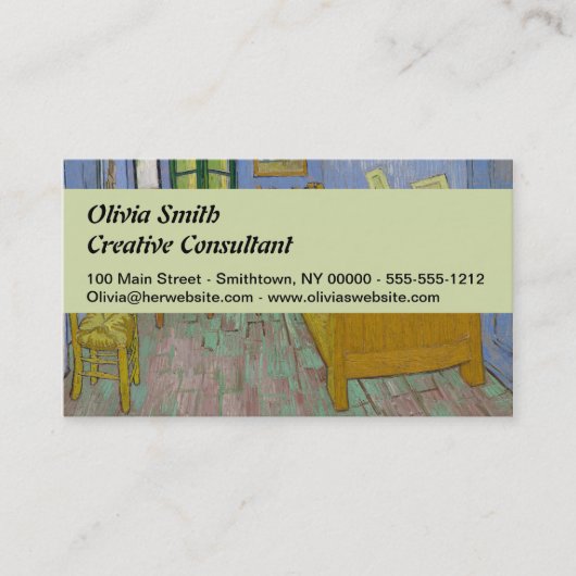 ビンセントヴァンゴッホベッドルーム絵画ズ 名刺 (正面)