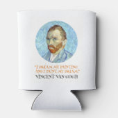ビンセントヴァンゴッホポートレートwith引用文 缶クーラー (裏面)
